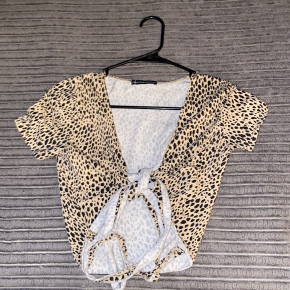 BRANDY CHEETAH TOP - Picture 1 of 2